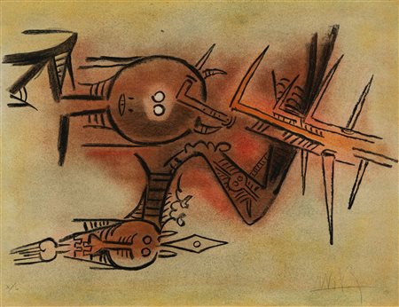 Wifredo Lam (Sagua la Grande 1902-Parigi 1982)  - Belle épine , 1974