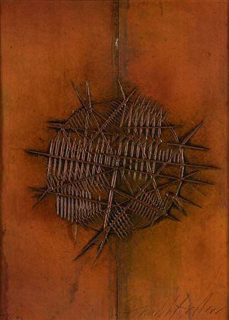 Arnaldo Pomodoro (Morciano di Romagna 1926)  - Gli auguri di buon anno, 1983