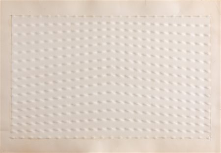 Enrico Castellani (Castelmassa 1930-Viterbo 2017)  - Senza titolo , 1970