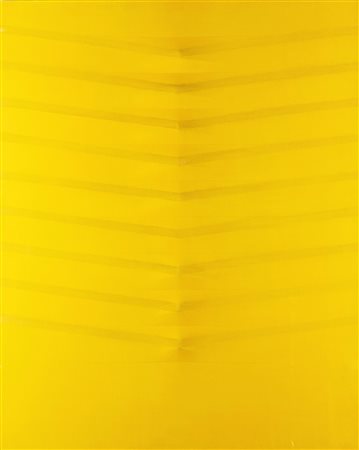 Agostino Bonalumi (Vimercate 1935-Desio 2013)  - Giallo, 1977