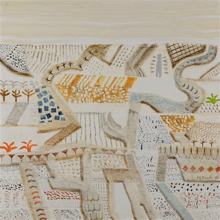 Tullio Pericoli (Colli del Tronto 1936)  - Paesaggio, 2017