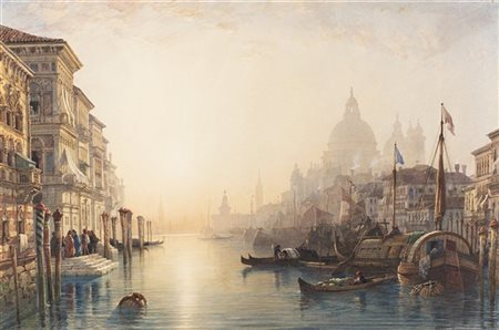 William Wyld "Canal Grande, Venezia" 1858
acquerello su carta (cm 48x71)
Firmato