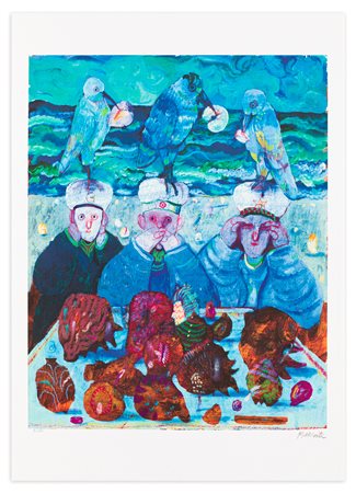 ANTONIO POSSENTI (1933-2016) - Senza Titolo (Non vedo, non sento, non parlo)