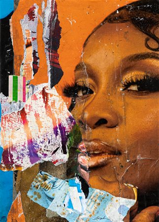 ROBERTO SCALA (1968) - My love after Mimmo Rotella, 2021