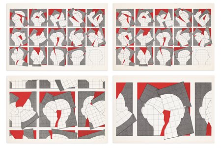 ANGELO CAGNONE (1941) - Lotto unico di 4 opere grafiche