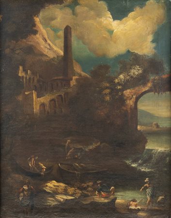 PITTORE ANONIMO DEL XVIII SECOLO<BR>"Paesaggio"