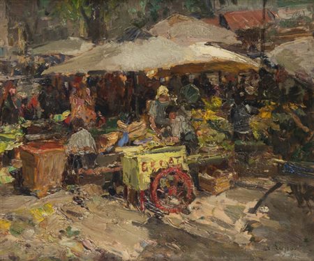 ALESSANDRO LUPO<BR>Torino 1876 - 1953<BR>"Mercato"