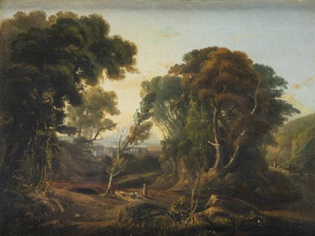 PAUL HUET<BR>Parigi 1803 - 1869<BR>"Paesaggio"