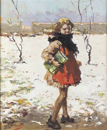 VINCENZO IROLLI<BR>Napoli 1860 - 1949<BR>"Sotto zero"