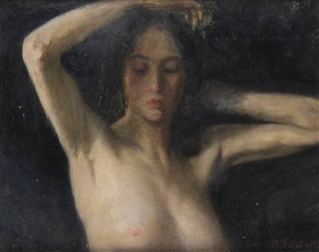 ALBERTO FALCHETTI<BR>Caluso (TO) 1878 - 1951<BR>"Nudo"