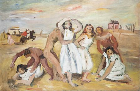 ENRICO PAULUCCI<BR>Genova 1901 - 1999 Torino<BR>"Bozzetto per un Ratto" 1934