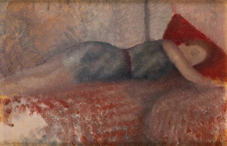 ITALO CREMONA<BR>Cozzo Lomellina (PV) 1905 - 1979 Torino<BR>"Riposo" 1979