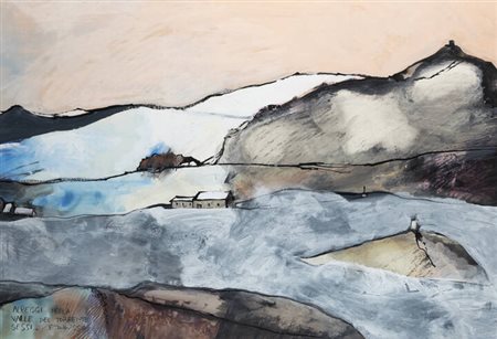 FRANCESCO TABUSSO<BR>Sesto San Giovanni (MI) 1930 - 2012 Torino<BR>"Alpeggi nella Valle del torrente Sessi"