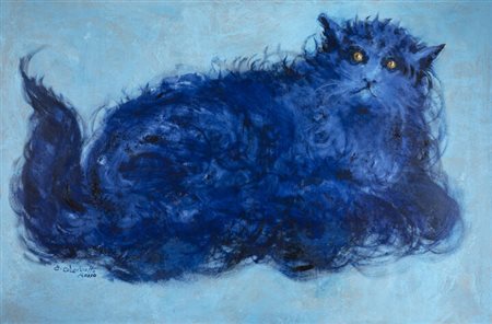 ENRICO COLOMBOTTO ROSSO<BR>Torino 1925 - 2013 Casale Monferrato (AL)<BR>"Gatto"