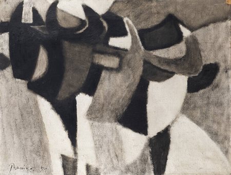 MARIO PRASSINOS<BR>Costantinopoli (Turchia) 1916 - 1985 Avignone (FR)<BR>"Troupeau" 1951 ca