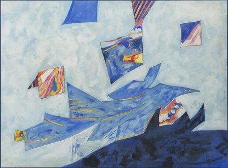 GIANNI DOVA<BR>Roma 1925 - 1991 Milano<BR>"Il gabbiano" 1986