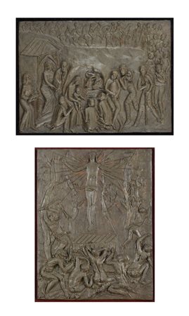 GIUSEPPE TARANTINO<BR>Palermo 1916 - 1999 Torino<BR>"Resurrezione"<BR>"Adorazione dei Magi"