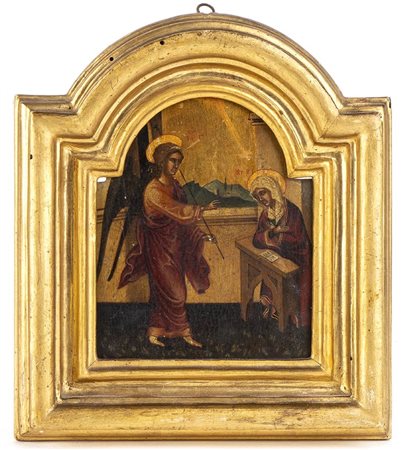 Icona Russa raffigurante l'Arcangelo Gabriele - XIX Secolo