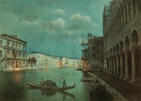 ANONIMO Venezia seconda metà dell'800 stampa all'albumina acquarellata a mano...