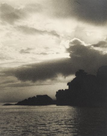 LUCIANO MORPURGO (1886 – 1971) Veduta 1948 stampa ai sali d'argento vintage...