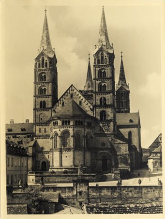 WOLF Veduta anni ‘50 stampa ai sali d'argento vintage 24x18 cm timbro sul...