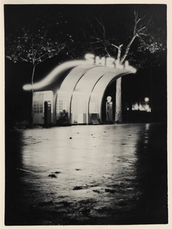 GIOVANNI POGGIALI (1945) Distributore Shell Anni’ 60 stampa ai sali d'argento...