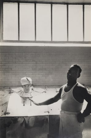 ELLIOT ERWITT (1928) Hot Springs, Steam bath - South Carolina 1958 stampa ai...