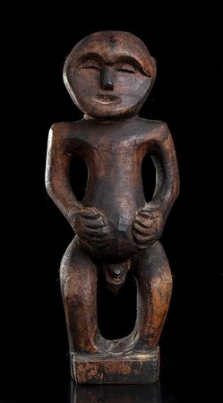 SCULTURA ANTROPOMORFA IN LEGNO 
Borneo, Dayak