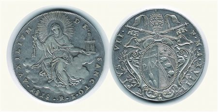 Monete di Città Italiane - BOLOGNA - Pio VII (1800-1823) - Scudo 1818.