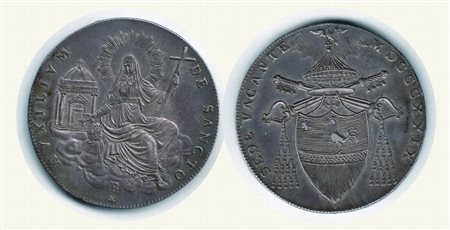 Monete di Città Italiane - BOLOGNA - Sede vacante 1829 - Scudo