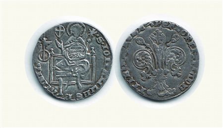 Monete di Città Italiane - FIRENZE - Repubblica - Guelfo da 5 Soldi e 6 Denari