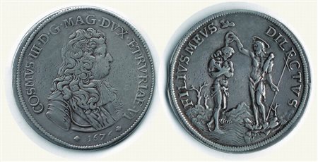 Monete di Città Italiane - FIRENZE - Cosimo III - Piastra 1676