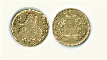 Monete di Città Italiane - GENOVA - Dogi Biennali - 48 Lire 1796.