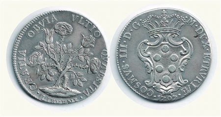 Monete di Città Italiane - LIVORNO - Cosimo III (1670-1723) - Pezza della rosa