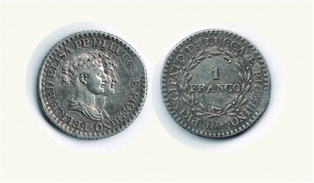 Monete di Città Italiane - LUCCA e PIOMBINO - Felice ed Elisa - Franco 1808