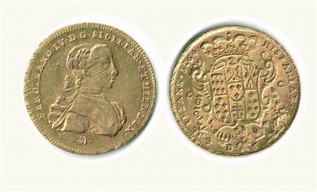 Monete di Città Italiane - NAPOLI - Ferdinando IV - 6 Ducati 1764.