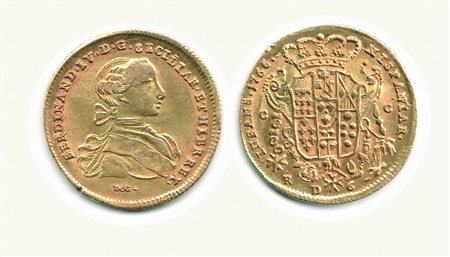 Monete di Città Italiane - NAPOLI - Ferdinando IV - 6 Ducati 1766.