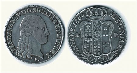 Monete di Città Italiane - NAPOLI - Ferdinando IV - Piastra 1800