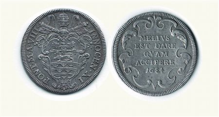 Monete di Città Italiane - ROMA - Innocenzo XI - Testone