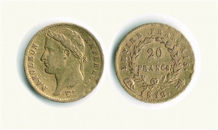 Monete di Città Italiane - ROMA - Napoleone - 20 Lire 1813.