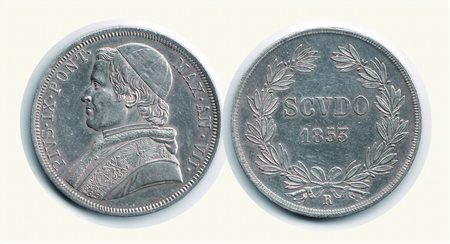 Monete di Città Italiane - ROMA - Pio IX (1846-1878) - Scudo 1853 A. VII.