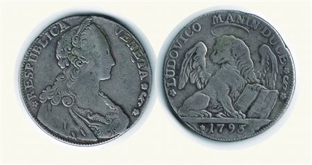 Monete di Città Italiane - VENEZIA - Ludovico Manin - Tallero per il Levante - Mont. 3377.