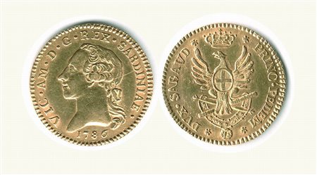 Casa Savoia - SAVOIA - Vittorio Amedeo III - Doppia 1786 - Alta conservazione per il tipo.