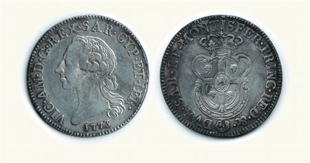 Casa Savoia - SAVOIA - Vittorio Amedeo III - ½ Scudo sardo 1774