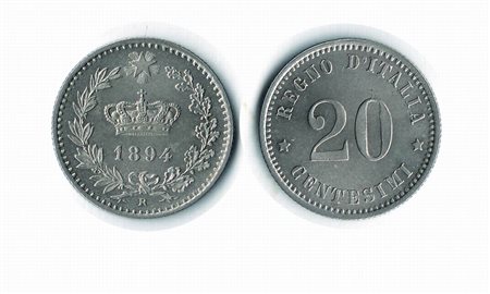 Monete Decimali - UMBERTO I - 20 Centesimi 1894