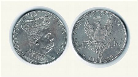 Monete Decimali - SAVOIA - Umberto I - Colonia Eritrea - Tallero 1896 - Iniziale patina.