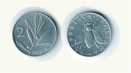 Monete Decimali - REPUBBLICA ITALIANA - 2 Lire 1958 Provenienza Preziophil.