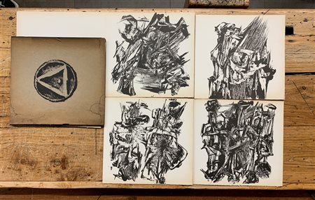 EDIZIONI D'ARTE (ROBERTO SANESI E GIÒ POMODORO) - Roberto Sanesi (Poesie) - Giò Pomodoro (Litografie), 1957