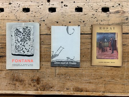 ARTE ITALIANA DEL DOPOGUERRA (FONTANA, LICINI E ROSAI) - Lotto unico di 3 cataloghi