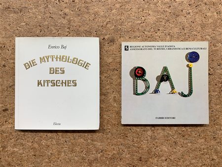 ENRICO BAJ - Lotto unico di 2 cataloghi